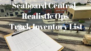 Seaboard Central  Realistic Ops Track Inventory