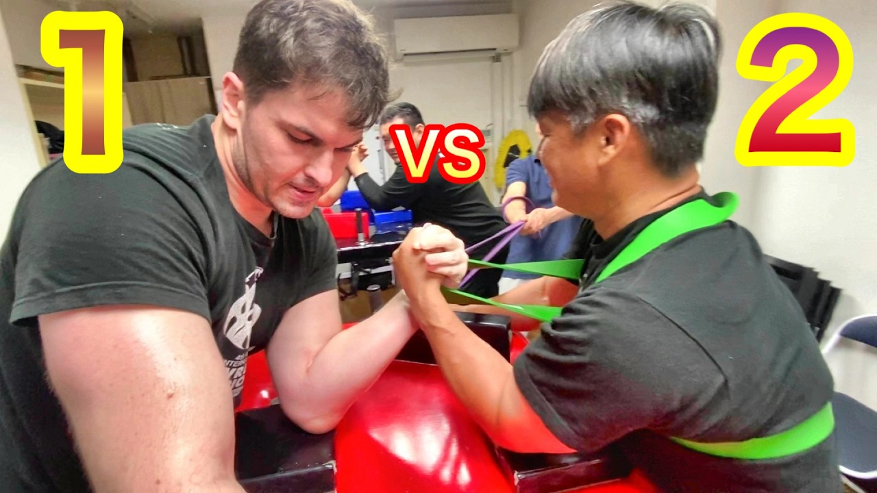 The giant is too strong, so we finally have to take him on two-on