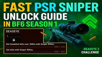NEW Fast way To Unlock The PSR Sniper In Battlefield 6 Season 1 (Headshot 200m Challenge)