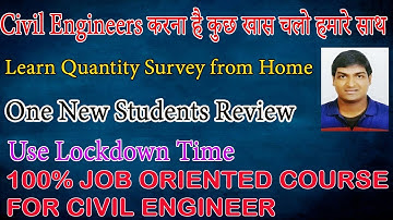 Online Quantity Survey Course for Civil Engineers
