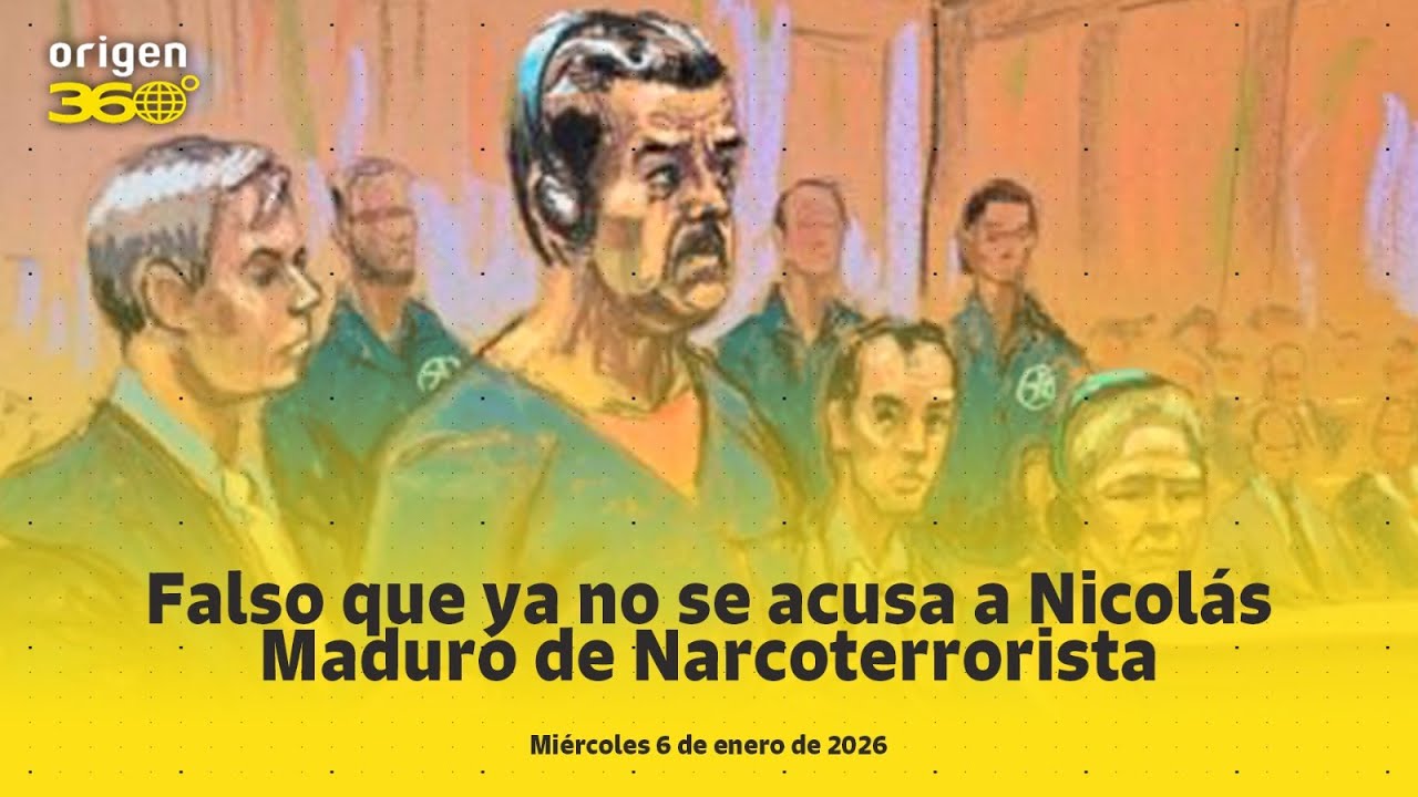 En Vivo | Falso que ya no se acusa a Nicolás Maduro de Narcoterrorista.