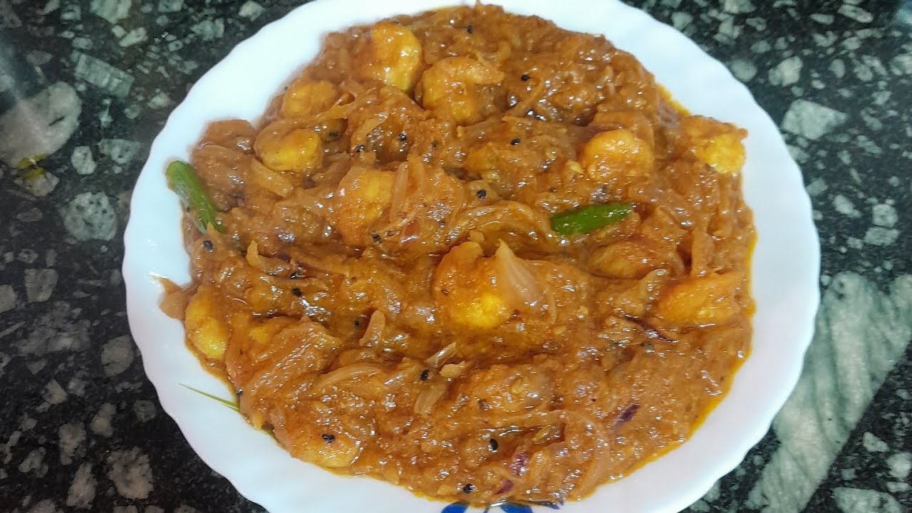 Pyaz chingri recipe#food#cooking#viral