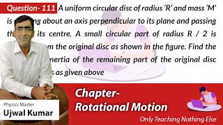 A uniform circular disc of radius ′ 𝑅 ′ and mass ′ 𝑀 ′ is rotating about an axis perpendicular to
A uniform circular disc of radius ′ 𝑅 ′ and mass ′ 𝑀 ′ is rotating about an axis perpendicular to A uniform circular disc of radius ′ 𝑅 ′ and mass ′ 𝑀 ′ is rotating about an axis perpendicular to