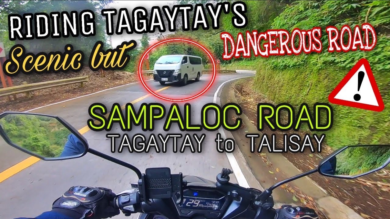 EXPERIENCE TAGAYTAY’S SCENIC BUT DEADLY ROAD: SAMPALOC ROAD TAGAYTAY to TALISAY | MOTOVLOG TOUR