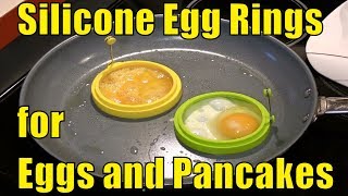 NUIBY Silicone Egg Rings for Eggs and Pancakes
