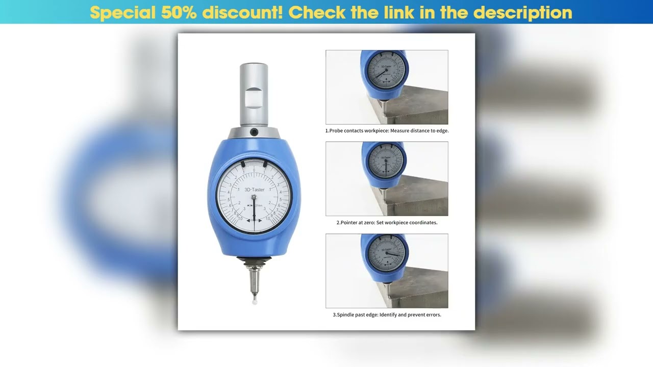 Best Seller CNC Machine Tool 3d Edge Finder XYZ Axis Universal Detector 3D Gauge Universal 3d Edge•