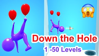 Down the Hole - Gameplay 1 -50 Levels - Android - Ios - Top Free Game screenshot 1