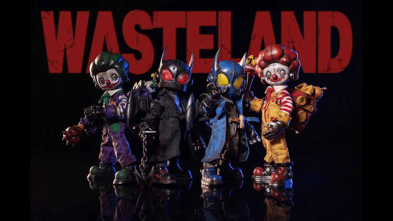 WeArtDoing Wasteland Series 3 Dark Knight & Crazy Clown Action Figures
