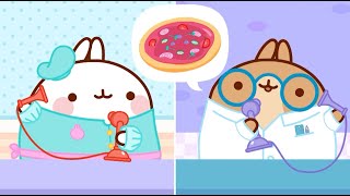 Pizza time with Molang and Piu Piu! 🍕 | Funny Compilations For kids