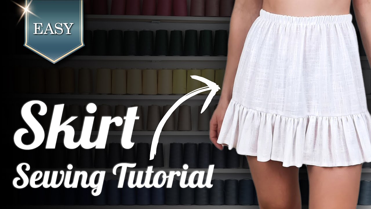 Easy Mini Skirt with Ruffles | Sewing Tutorial + PDF Pattern