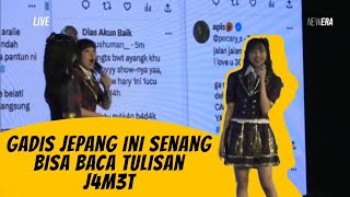 Nayla JKT48 Sombong Bisa Baca Tulisan J4m3t wkwkwk