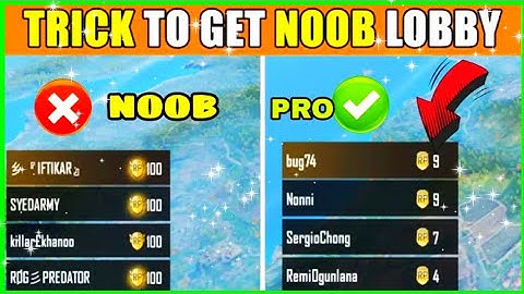 HOW TO GET NOOB LOBBY EVERYTIME • 25+ KILLS IN EVERY GAME ||  SEASON 18 -PUBG Mobile