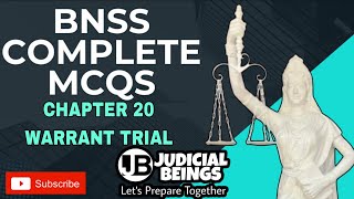 CHAPTER 20 - TRIAL OF WARRANT CASES BY MAGISTRATE - BNSS MCQs #bnss #bnssmcq @judicialbeings