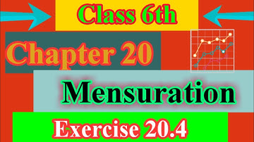 Class 6//Chapter 20 Mensuration//Exercise 20.4//@M.SLifelearning //R.D. Sharma