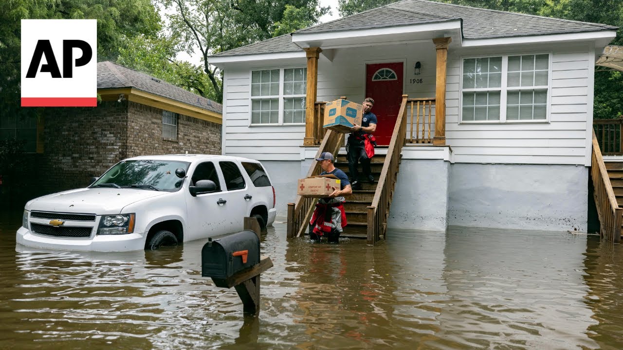 Tropical Storm Debby hits Georgia with rain and floods - YouTube