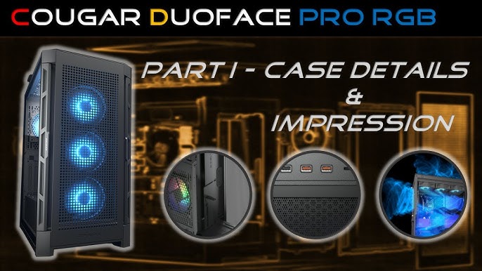 Boîtier PC Cougar Boitier Pc Gaming Gaming DUOFACE PRO RGB Noir