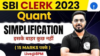 SBI Clerk 2023 | Top 100 Simplification Questions | Simplification Calculation Tricks | By Sumit Sir