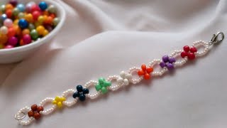 simple beaded bracelet//Diy jewelry