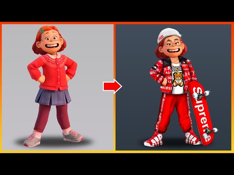 Turning Red: Mei Mei Glow Up Into Rich Kid - Turning Red Disney Pixar Offical