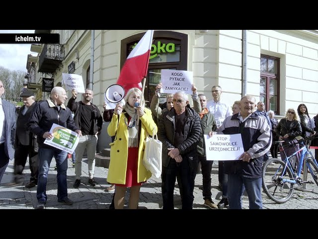 ichelm.tv PROTEST mieszkańców Chełma w sprawie ul. Przechodniej trwa!