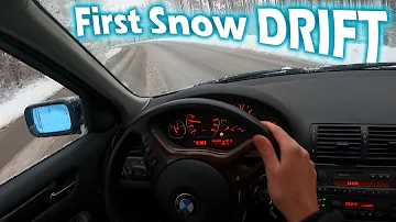 First Snow Drift | BMW E46 320i POV