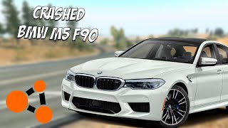 BMW M5 F90 CRASHED HARD || Smashing BMW M5 F90 in BeamNG Drive screenshot 5