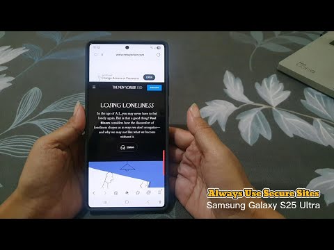 How to Automatically Switch to Secure HTTPS Connection on Samsung Galaxy S25 Ultra