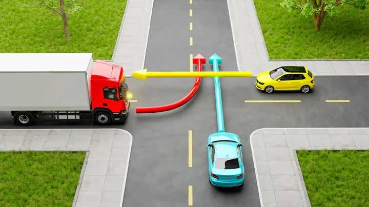 Which CAR Should PASS the Intersection FIRST? USA Driving Tests and Road Rules - DayDayNews