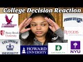 college decision reaction 2021 | Nyu, Columbia, Howard, Penn State, etc