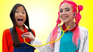 Wendy and Lyndon Pretend Play Doctor Checkup | Funny Kids Video