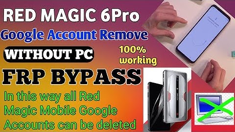 Frp Bypass  Without Pc Red Magic 6 Pro || How To Remove Google Account Red Magic Phone
