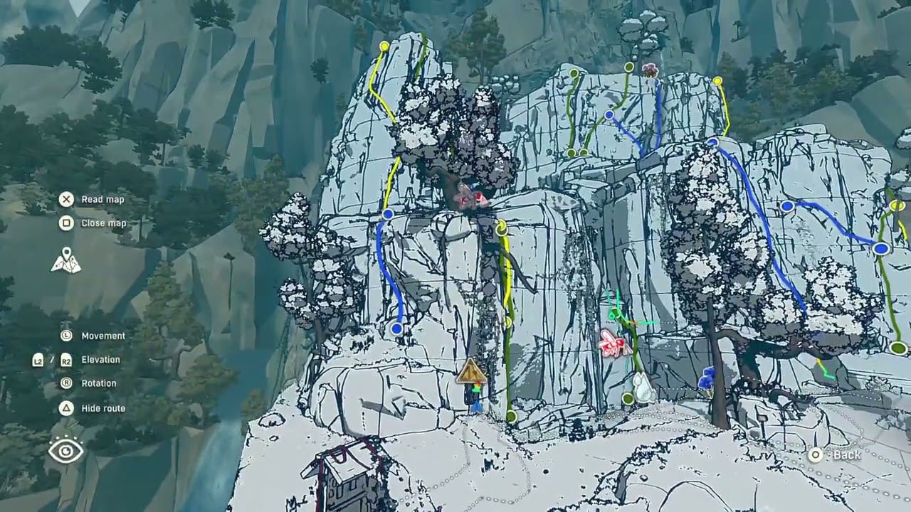 Cairn: How to see Game Suggested Routes & Their Difficulties