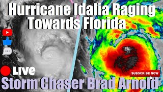 🔴LIVE STORM CHASING! Intercepting Major Hurricane Idalia on Florida Coast