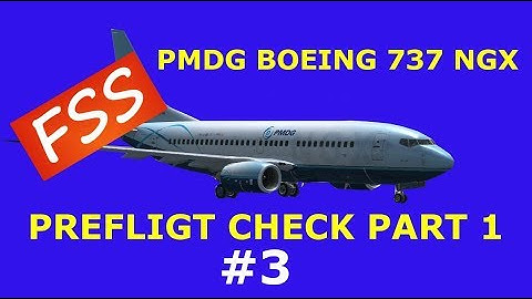 PMDG 737 NGX TUTORIAL  PREFLIGHT PART 1|FSX B737 CHECKLIST
