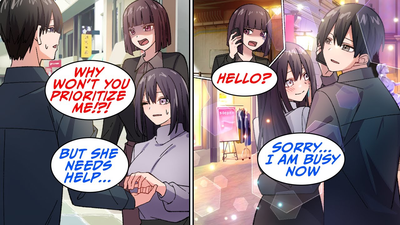 [Manga Dub] My girlfriend broke up with me because I helped someone during our date! [RomCom]