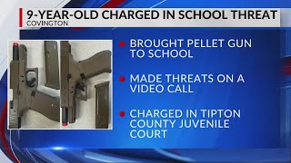 Covington 4th grader charged after pellet gun found, threat made: police