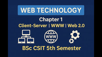 Web Technology Chapter 1 | Client-Server Architecture, WWW, Static vs Dynamic Sites | #bsccsit  5th