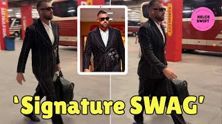 Travis Kelce BRAGS Taylor Swift APPROVED Signature SWAG in Sao Paolo Brazil with 900 Suit
