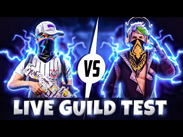 LIVE GUILD TEST😎| FREE FIRE LIVE | GUILD TEST @GyanGaming @NonstopGaming_ class=