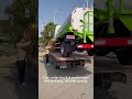 This water sprinkler truck is already loaded and ready to go