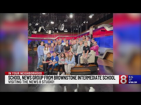 Students from Brownstone Intermediate School visit News 8