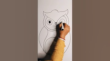 owl drawing tutorial video #shortvideo #owldrawing #viral