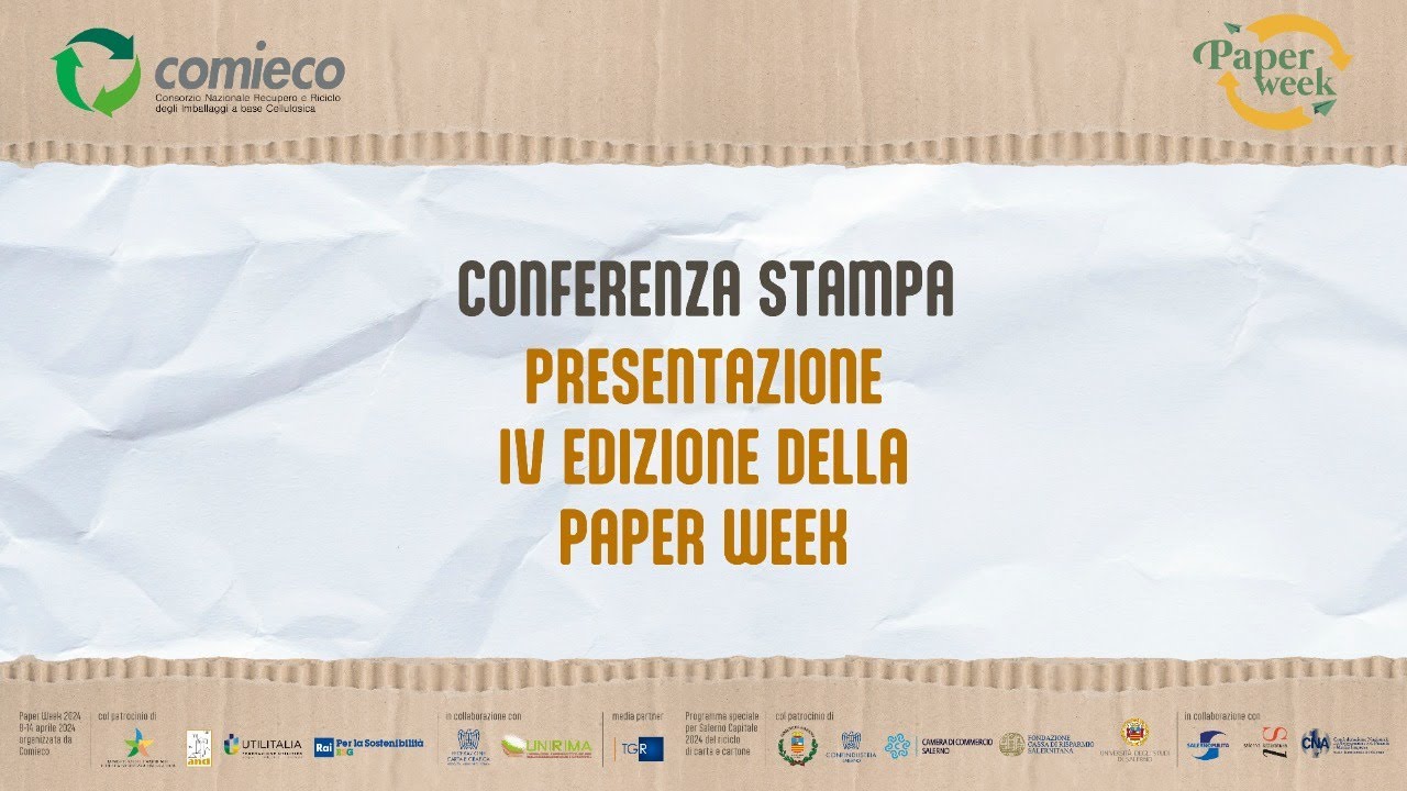 CONFERENZA STAMPA PAPER WEEK 2024 - Comieco