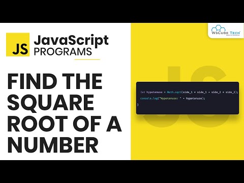 Square Root in Javascript - How to Find Square Root of a Number in JavaScript