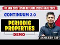 Periodic Properties 🔥 Demo | Continuum 2.0 | IIT JAM 2027, CSIR NET JUNE 2026, GATE 2027 | VedPrep