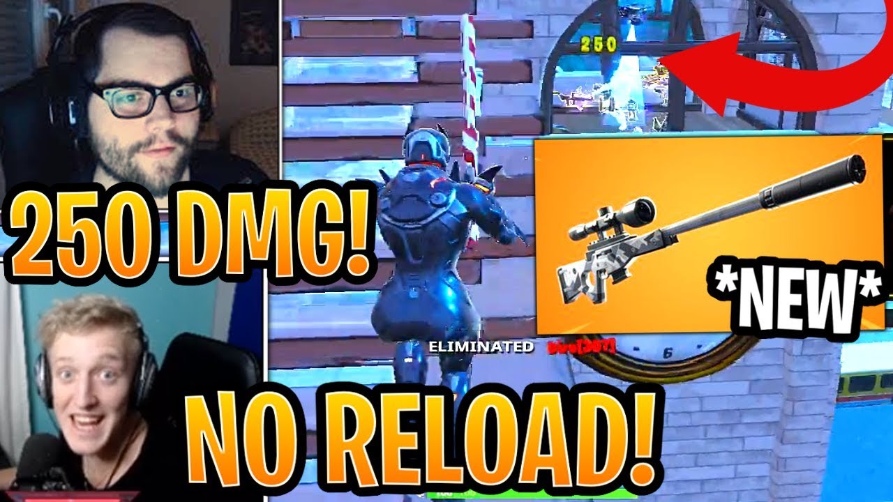 Streamers First Time Using New Suppressed Sniper Rifle Silenced - streamers first time using new suppressed sniper rifle silenced sniper fortnite moments video mas popular