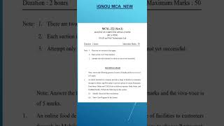 PYQ - MCSL 222 - OOAD & WEB TECHNOLOGIES LAB II PRACTICAL QUESTIONS #mcsl222 #mca_new #ignou