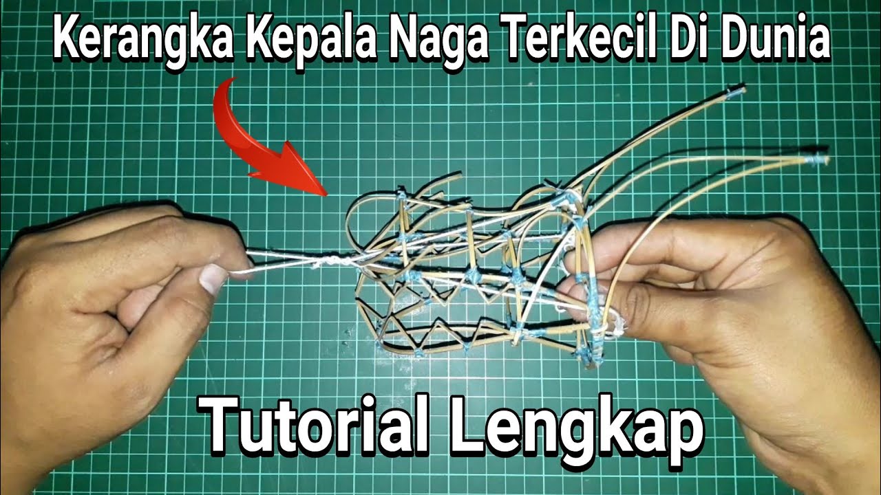 Cara Membuat Kerangka Layangan Kepala Naga Terkecil Yang Pernah Ada Di Dunia Dari Bambu