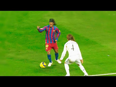 The Day Ronaldinho Destroyed Real Madrid & Getting Standing Ovation at the Santiago Bernabeu 1080i