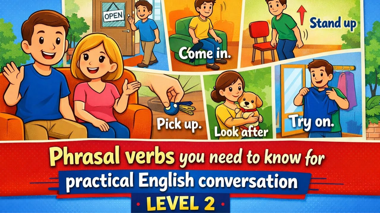 Easy Phrasal Verbs in English | Speak More Natural English - YouTube